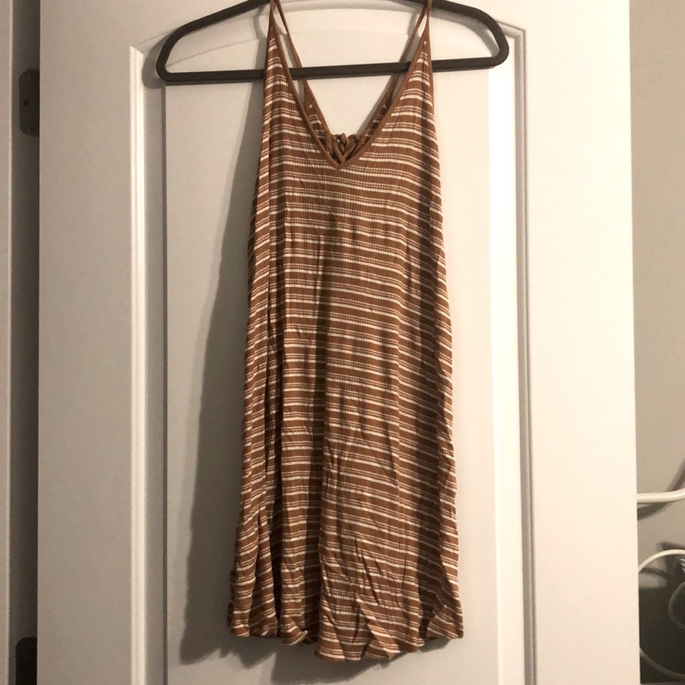 Mustard striped dress